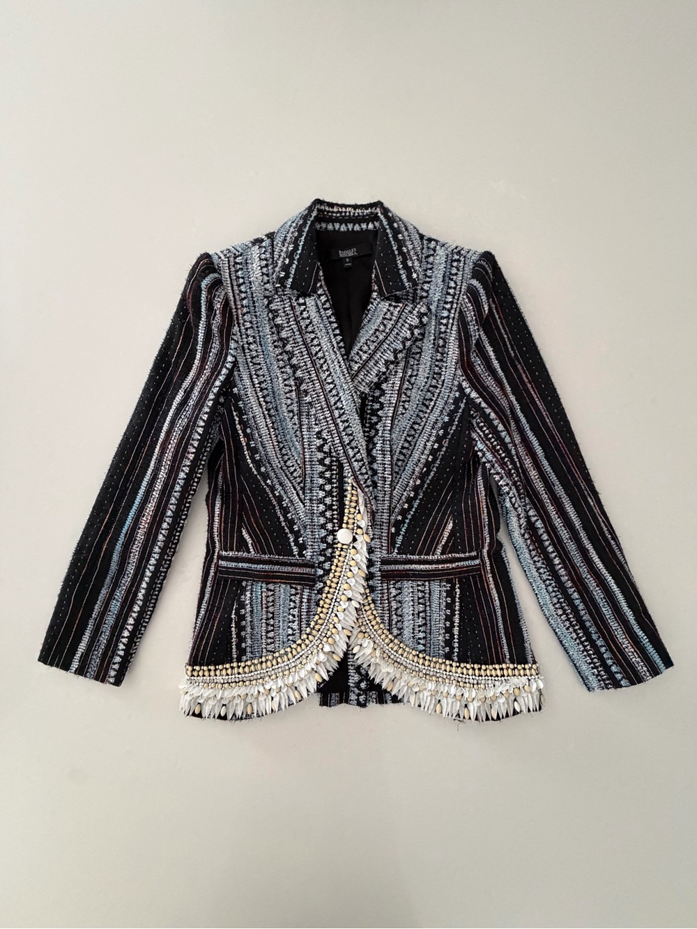 Badgley Mischka Collection Embellished Fil Coup Jacket - Picture 2 of 8